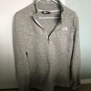 North face 1/4 zip sweater